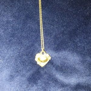 Juicy Couture pave necklace with flowers